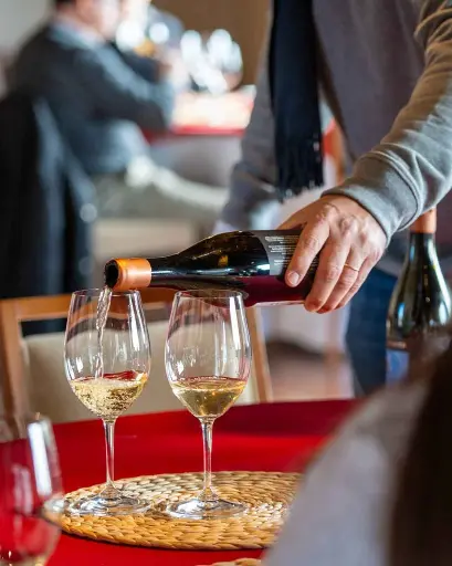Spain, Catalonia, Bodegas Torre Del Veguer - Wine pairing & Iberian Ham