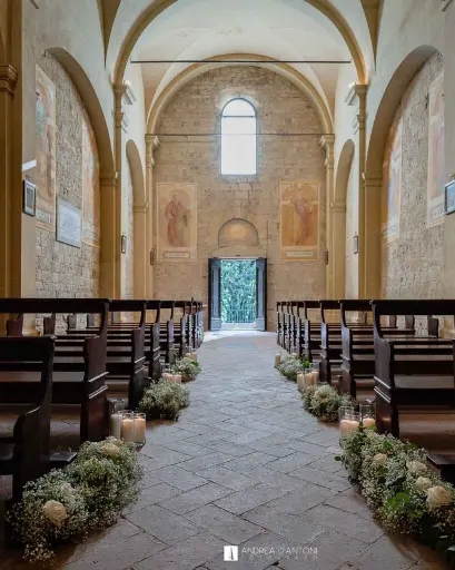 Italy, Tuscany, Badia di Morrona - Private wine tasting at the medieval Monastery upon Pisan hills