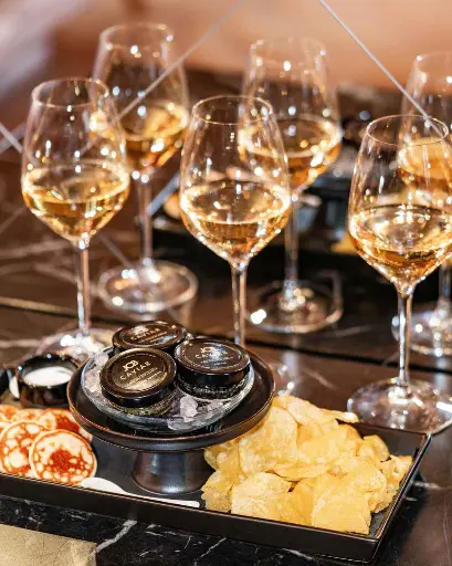 US, Sonoma, Buena Vista Winery - Champagne and Caviar