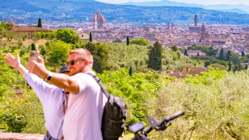Italy, Tuscany, From Florence - Chianti Hills E-Bike Tour from Florence with Farmhouse Experience including Lunch and Wine Tasting