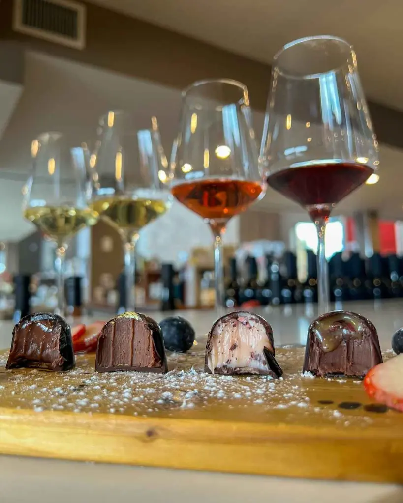 Canada, Ontario, Adamo Estate Winery - Chocolate and wine tasting