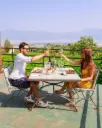 Italy, Campania, Sorrentino Vesuvio Vite Vulcaniche - Sunset on Vesuvio: Wine and Capri Among the Vineyards