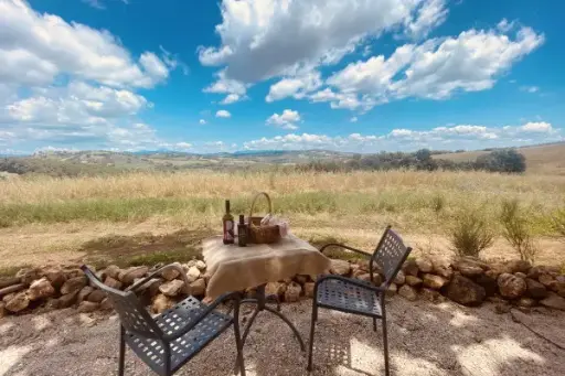 Italy, Tuscany, Fattoria La Maliosa - Lunch Picnic in the hilly Maremma 