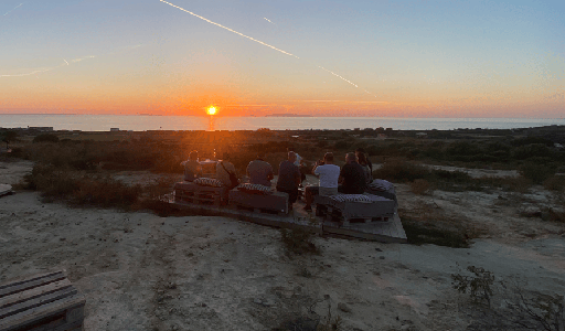 Italy, Sardinia, Roccabianca - Sunset Wine Tasting